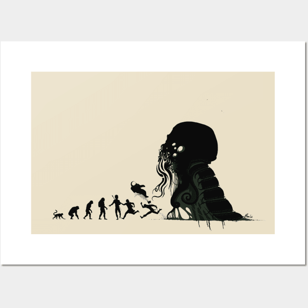 Lovecraftian Darwinism Wall Art by PopShirts